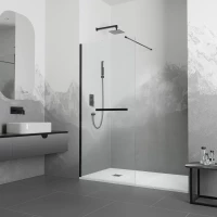 Неподвижная перегородка 100 см RGW WA-041 B Walk-in 35104010-14 прозрачное