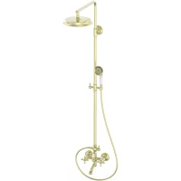Душевая система Wonzon & Woghand Retro WW-88739020-PG 228 мм, со смесителем, золотой