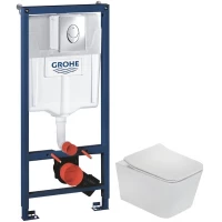 Комплект подвесной унитаз Teka Formentera 11.732.00.00 + система инсталляции Grohe 38721001