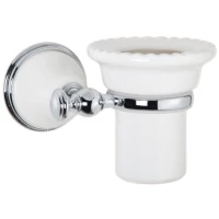 Стакан белый/хром Tiffany World Harmony TWHA109bi/cr