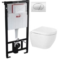 Комплект подвесной унитаз Sanindusa Sanibold 137034004 + 2373100 + система инсталляции AlcaPlast AM101/11203:1RUSSETM71