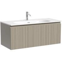 Тумба под раковину Sancos Code CD100GP 99 см, подвесная, серая платина матовый