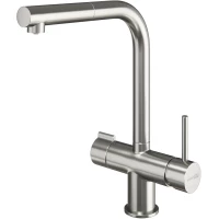 Смеситель для кухни WasserKRAFT A8927 с подключением к фильтру, выдвижным изливом, никель