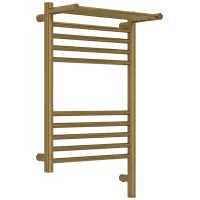 Полотенцесушитель электрический Сунержа Богема с полкой 3.1 051-6007-6040 600x400, МЭМ правый, состаренная латунь