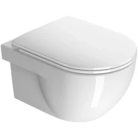 Унитаз подвесной GSI City 881111 безободковый, торнадо, белый глянец