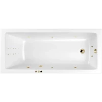 Акриловая ванна Whitecross Wave Slim 0111.150070.100.SMARTNANO.GL 149,5x70 см, с гидромассажем, белый