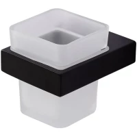 Стакан для зубных щеток Cezares Slider SLIDER-TUMS-NOP настенный, черный матовый