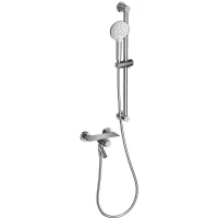 Смеситель для ванны Wonzon & Woghand Click WW-FE05L222-CR с душевым гарнитуром, хром