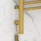 Полотенцесушитель электрический 1200x300 золотой МЭМ левый, перемычка прямая Сунержа Богема 3.0 03-5804-1230 - 3