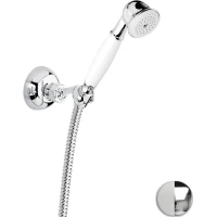 Душевой гарнитур Emmevi 110/BC 1 режим, хром/белый