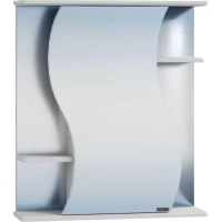 Зеркальный шкаф 60x72,5 см белый глянец R Санта Лира 101064