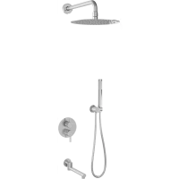 Душевой комплект RGW SP-55 51140855-01 245 мм, со смесителем, хром