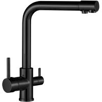 Смеситель для кухни Boch Mann Laura BM10424 с подключением к фильтру, черный матовый