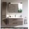 Зеркальный шкаф 120x75 см серо-коричневый глянец Verona Susan SU610G16  - 4