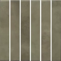 Декор Фес мозаичный зелёный глянцевый 15x15x0,77