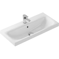 Раковина Misty Moduo Slim UM-MOD80SL/1 80x38,5 см, накладная, подвесная, белый