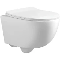 Унитаз подвесной Ceruttispa Orlter CT9739 безободковый, с сиденьем микролифт, белый