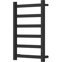 Полотенцесушитель электрический APEXTERMO Galaxy GL00164BM 600x430, диммер правый, черный матовый