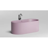 Ванна из литьевого мрамора Salini S-Sense Perla 1049101GF 170x80 см, отдельностоящая, покраска по RAL глянец полностью