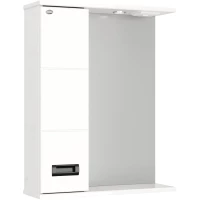 Зеркальный шкаф 58x71,2 см белый глянец L Onika Балтика 205848