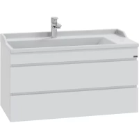 Тумба под раковину Санта Марс 700299 98,2 см, подвесная, белый глянец