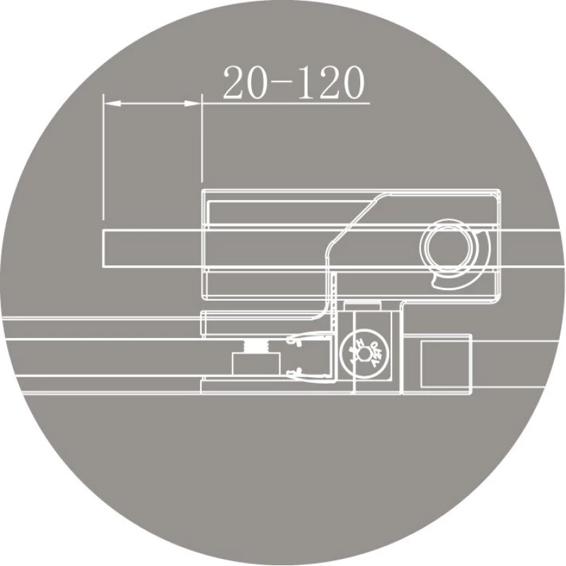 Душевая дверь 100-110 см Cezares SLIDER-B-1-100/110-C-NERO прозрачное