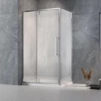 Душевой уголок Veconi Rovigo RV034R-10090-06-C7 100x90 см, профиль хром, стекло дождь