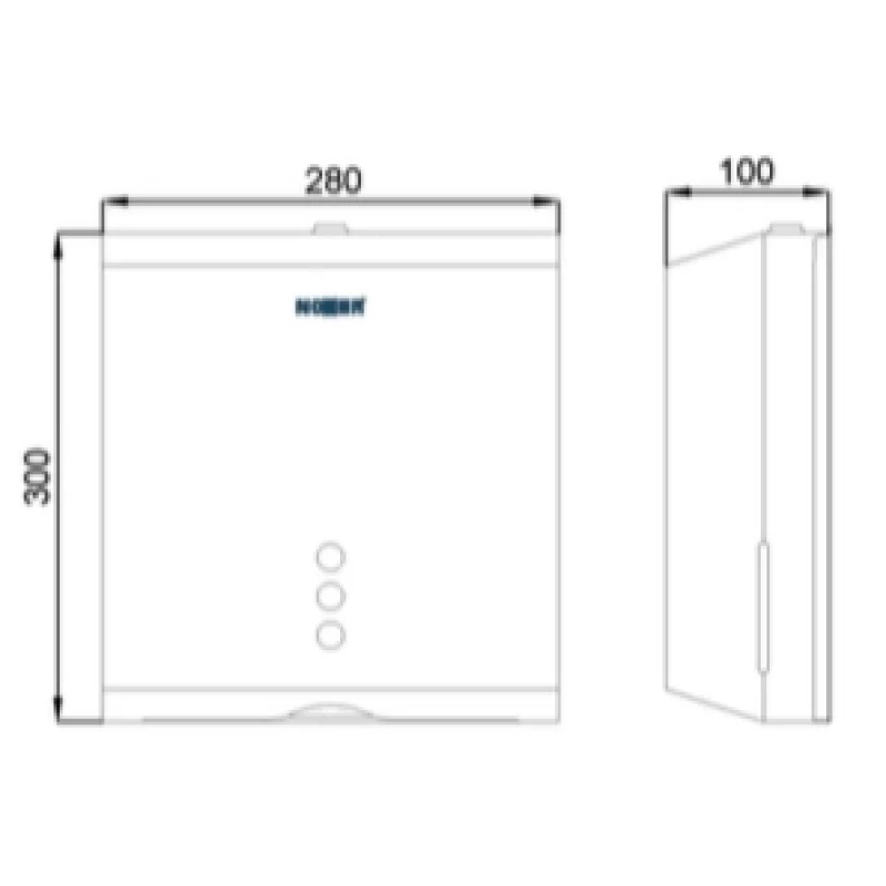 Диспенсер для бумажных полотенец белый Nofer Tissue 04006.W