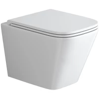 Унитаз подвесной Grossman GR-4479SQ безободковый, торнадо, с сиденьем микролифт, белый