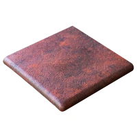 Ступень угловая Клинкер Gres Aragon Esquina Redonda Jasper Rojo 33х33