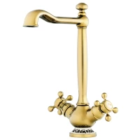 Смеситель для кухни золото Omoikiri Kagoshima-G