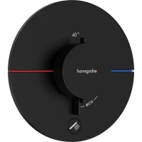 Термостат для душа Hansgrohe ShowerSelect Comfort S 15562670 встраиваемый, черный матовый