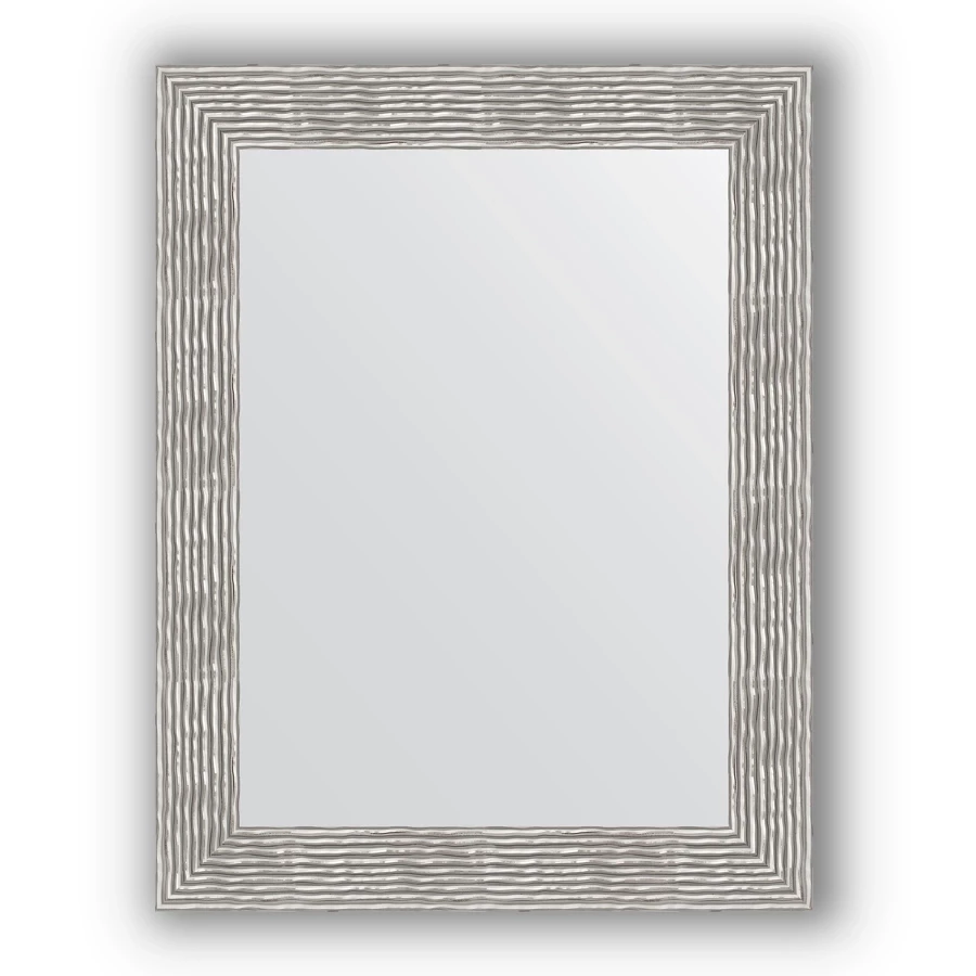 Зеркало 70x90 см волна хром Evoform Definite BY 3185 зеркало шкаф style line панда волна 60 с подсветкой белый 4650134470383
