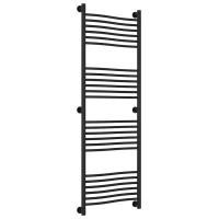 Полотенцесушитель водяной 1500x500 черный матовый Сунержа Флюид+ 31-0222-1550