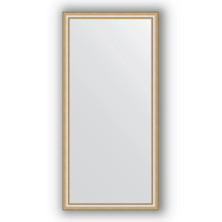 Зеркало 75x155 см золотые бусы на серебре Evoform Definite BY 1117 зеркало напольное 81x201 см золотые дюны evoform exclusive g floor by 6381