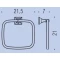 Кольцо для полотенец Colombo Design Portofino B3231 - 3