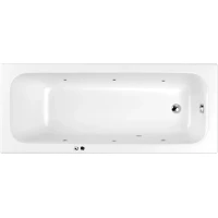 Акриловая ванна Whitecross Vibe 0105.170070.100.SOFT.CR 169,5x70 см, с гидромассажем, белый