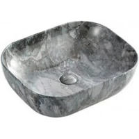 Раковина-чаша CeramaLux K397G124 50x39,5 см, накладная, серый мрамор
