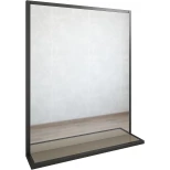 Изображение товара зеркало 76,2x85 см тауп матовый/черный sanflor норд c08104