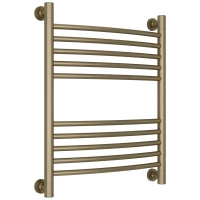 Полотенцесушитель водяной 600x500 перемычка выгнутая золотой шелк Сунержа Богема+ 32-0221-6050