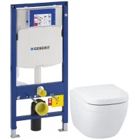 Комплект подвесной унитаз Grohe Euro Ceramic 39328000 + 39330001 + система инсталляции Geberit 111.300.00.5
