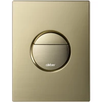 Кнопка смыва Abber AC0126BG для инсталляции, золотой матовый