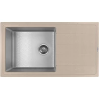 Кухонная мойка Florentina Комби 860 21.400.D0860.107 86x48 см, нержавеющая сталь/песочный