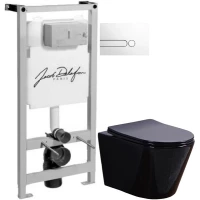 Комплект подвесной унитаз Esbano Clavel ESUPCLAVB + система инсталляции Jacob Delafon E5504-NF + E4326-00