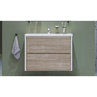 Тумба 79,6 см Velvex Gesso tp.GES.9696.80.2Y белый матовый/дуб сонома