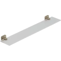 Полка стеклянная Kludi Vela S 25973N5 60 см, никель матовый