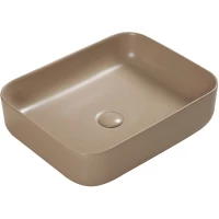 Раковина-чаша SantiLine SL-1051KH 50x41 см, накладная, коричневый матовый