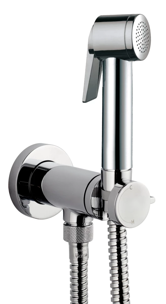 Гигиенический душ Bossini Paloma Flat E37011B.030 со смесителем, хром гигиенический душ со смесителем veragio