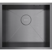 Кухонная мойка Omoikiri Kasen 49-16-INT-GM 4997055 49x44 см, вороненая сталь