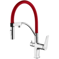Смеситель для кухни с подключением к фильтру Lemark Comfort LM3074C-Red